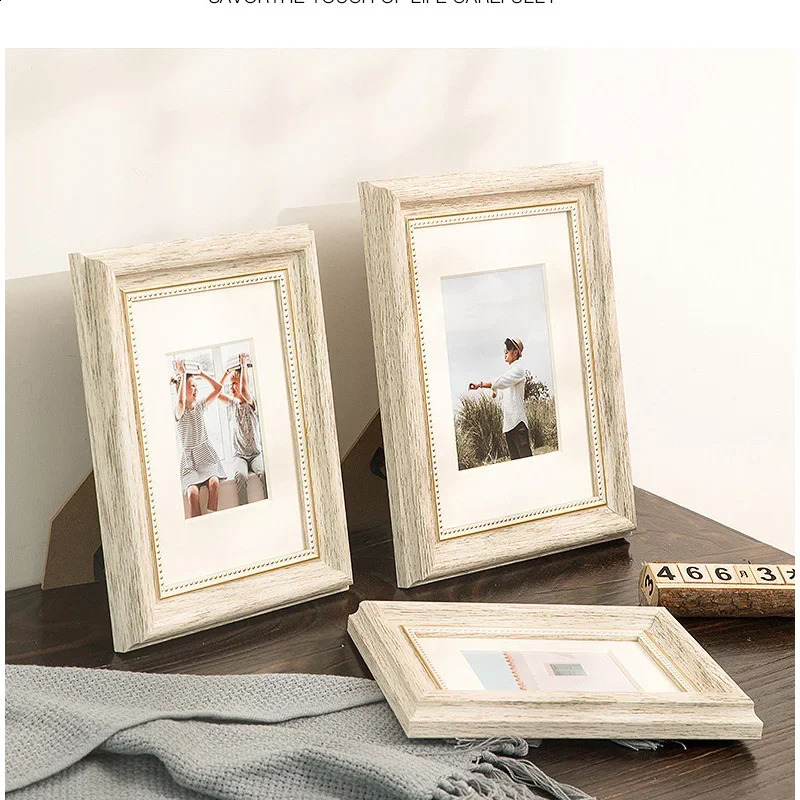 American Retro Resin Po Picture Frame Set Home Decoration 240802 H260306