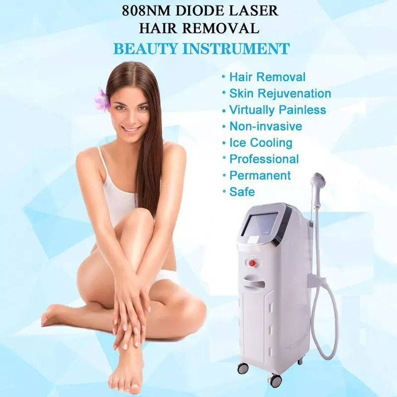 Good High-Efficiency Power Supply Hair Removal Instrument Portable 808 Diode Machine with Good