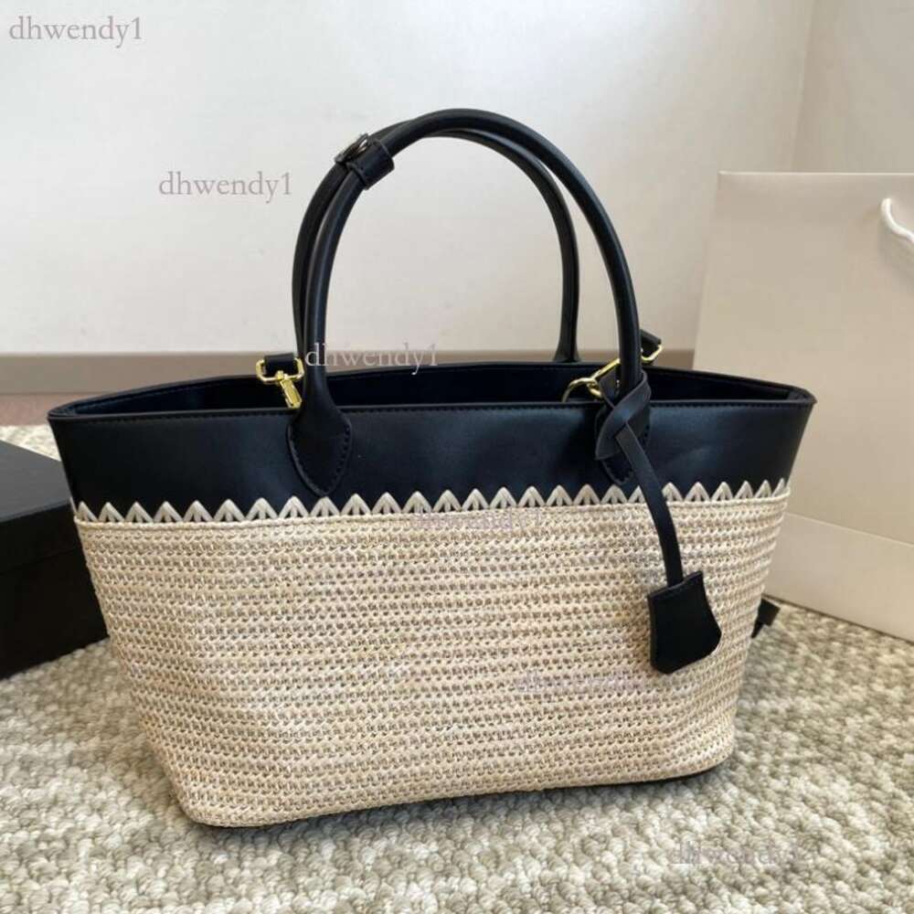 Designer Shopping Straw Bag Women's Tote Large Capacity Summer Beach Weekend Getaway Travel Bag