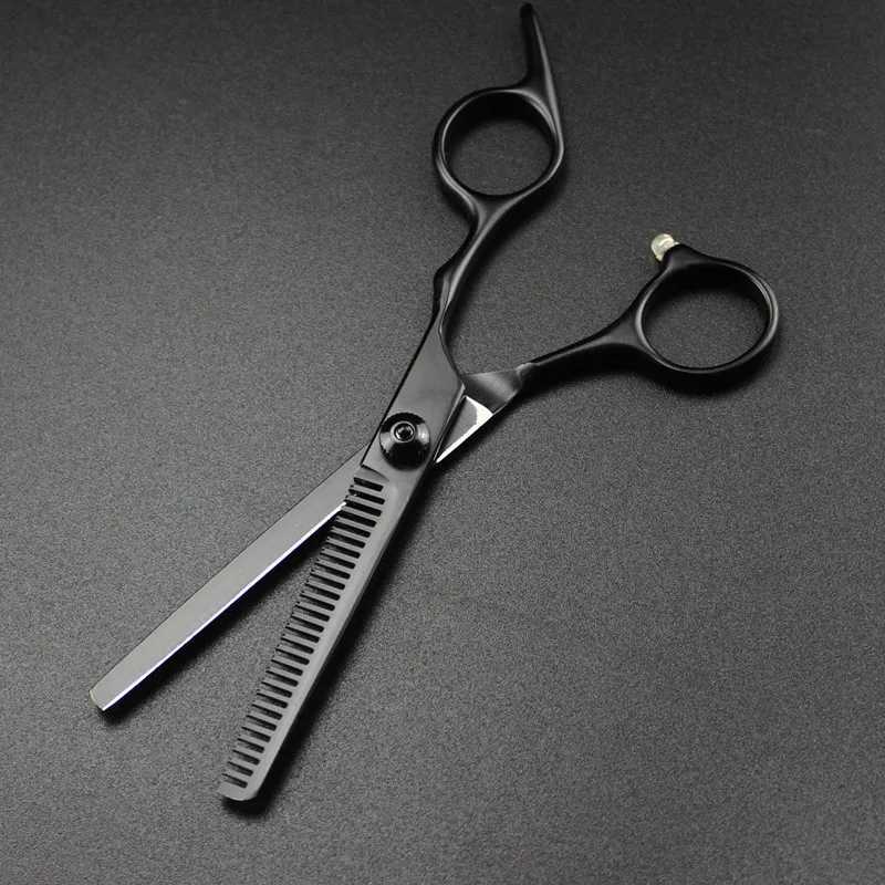 New Arrival Professional Japanese Steel 6-inch Black Screw Barber Z241213