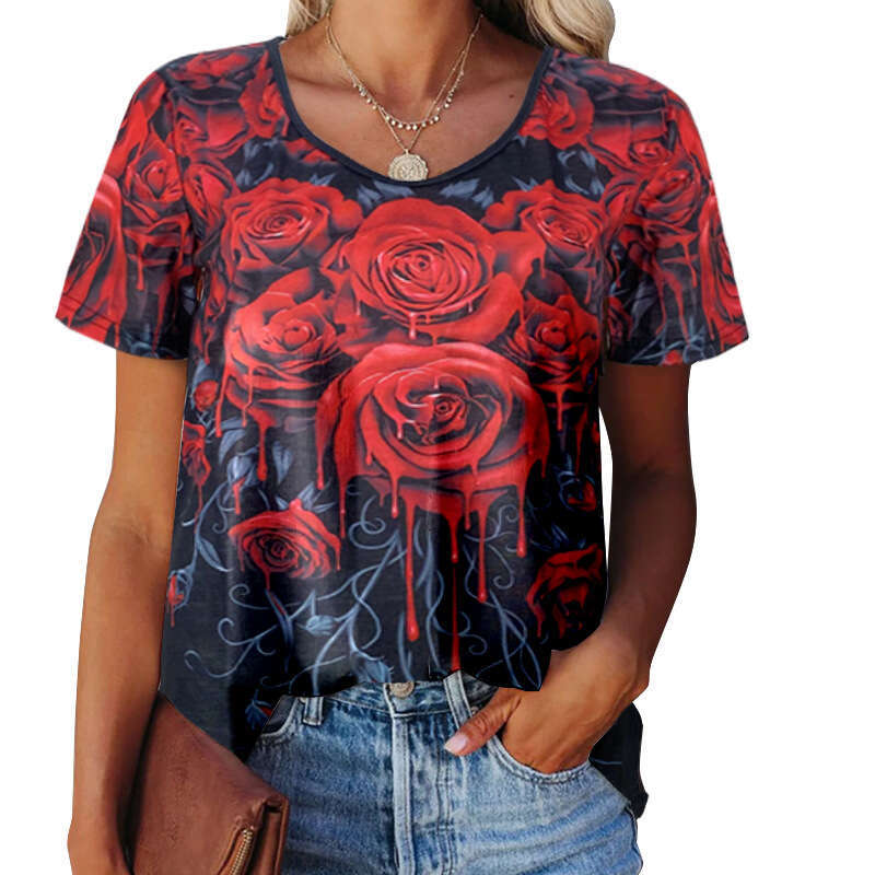 Half Sleeve Summer Loose Versatile Hollow Out Slim Top Female O-neck Crop Tops Quick Drying O Neck Chiffon Stripe Couples Street Activity Crop Tops2