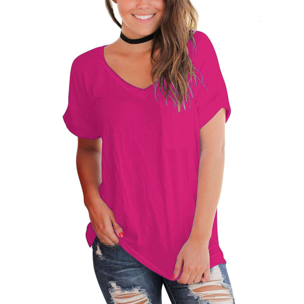 Designer Tshirt Women Best Saller Short-sleeved Summer Casual Slim Streetwear Quick Drying Chiffon Slim-fit Round Neck Womens T Shirt Clothes Solid Tu