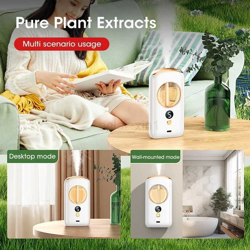 Desktop Diffuser Aromatherapy Machine USB Smart Air Purifier with Display Car Air Freshener Home Bathroom Deodorization Y240806