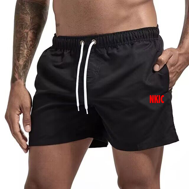 Mens Brand Beach Swim Shorts Printed Quick Dry Black Short Swim Trunks Swimming Shorts Beachwear for Male Plus Size M-4XL