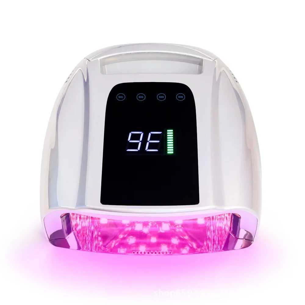 96W Rechargeable UV Nail Lamp Dryer Wireless Nail Dryer for Gel Polish Professional Nail Art Manicure Tools for HomeCL2400806