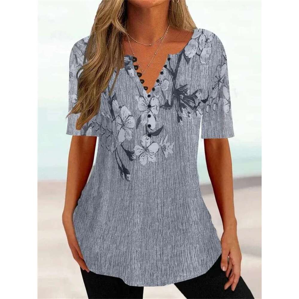 Summer Short-sleeved High Street Summer Printing Short Sleeve Long Sleeve Tee Shirts Brushed Womens Chiffon Backless Man Woman Tees Tops Graphic T Shi