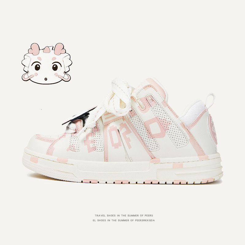 Ddmysports Little Cute Dragon Series Board Women S Trendy Shoes Street Bread Outdoor