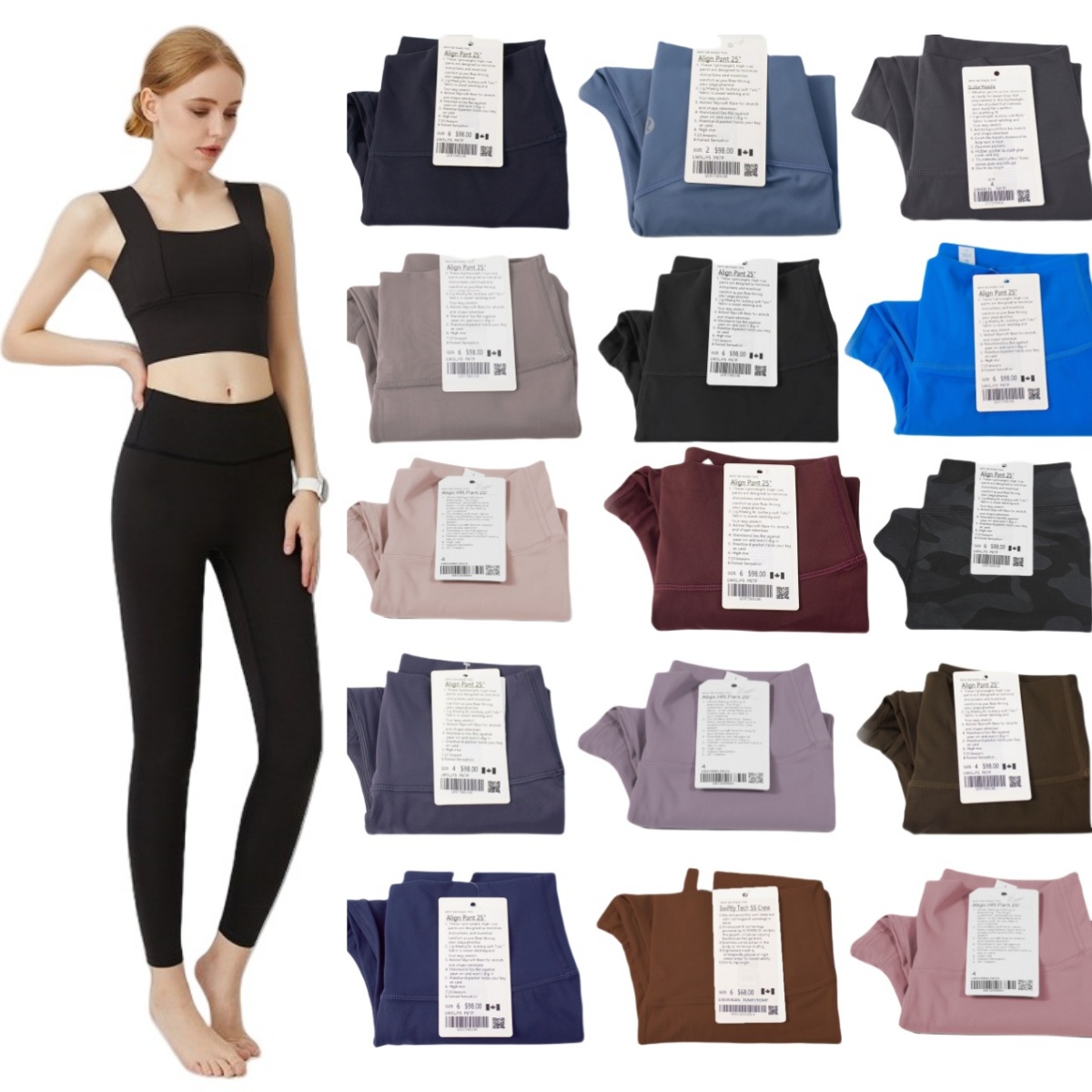 womens yoga pants designer leggings wear jogging tracksuit women activewear clothes high waist fitness flare leggings elastic hip lift T shaped designer legging