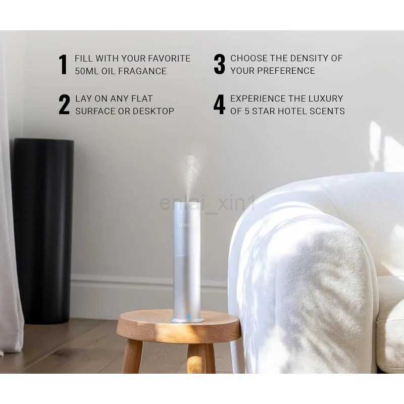 Hotel Collection Studio Scent Diffuser Waterless Cold-Air Diffusion Stylish Design 100% Recycled Aluminium Therapeutic Y240803