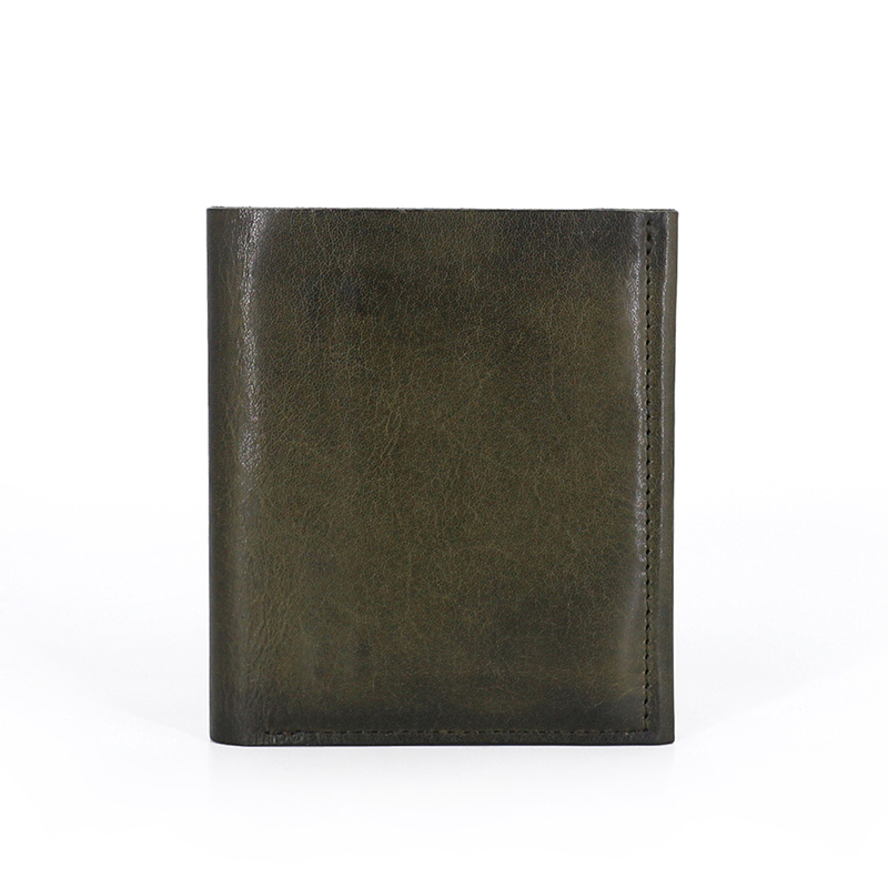 Men Bifold Short Wallets First Layer Cow Leather Luxury Top End Women Vintage Hasp Credit Card Purses Clutch Bag