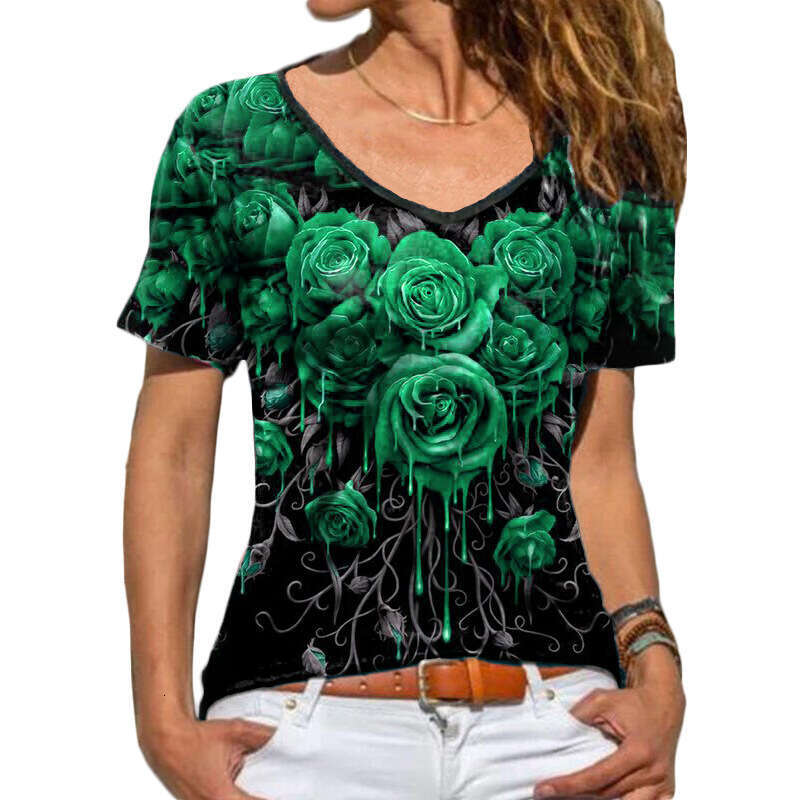 Tee Shirt Tops New Merchandise Short-sleeved Fashion Hip Hop Long Sleeve Tee Shirts Harajuku Print Vintage Pure Cotton Slim-fit Plaid Stretch Casual U