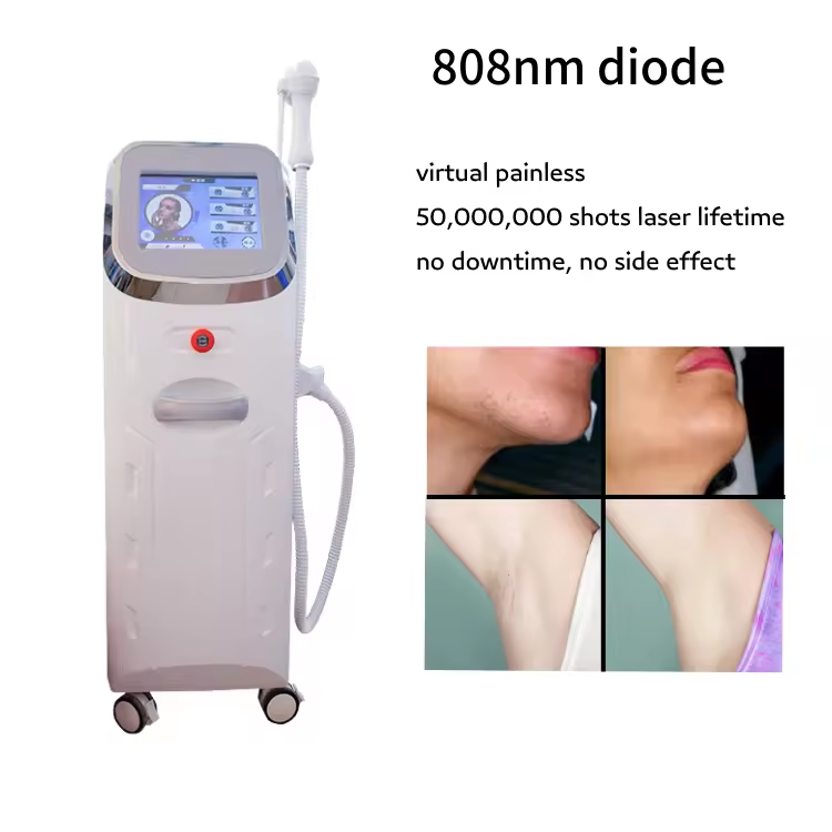 Good High-Efficiency Power Supply Hair Removal Instrument Portable 808 Diode Machine with Good