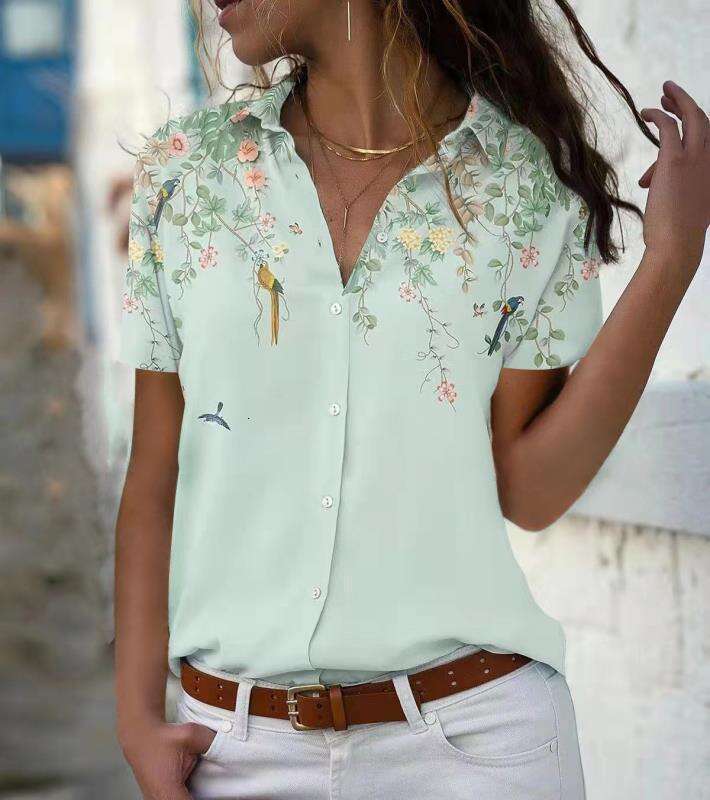 High Street Half Sleeve Retro Summer Printing Short Sleeve Slim Crop Top Casual Bottoming Sleeveless Skinny Base Man Woman Tees Tops Graphic T Shirts