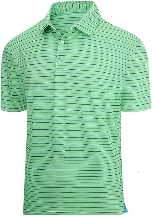Mens Polo shirt Golf for Men Striped Dry Fit Performance Active Moisture Wicking Polos shirts tshirt Casual tops summer clothes Short sleeve