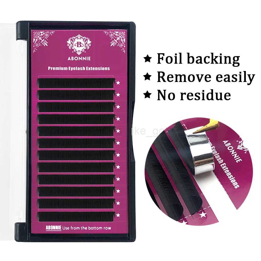 Abonnie Personal mink Eyelash Premium Curling Eyelash 0.03-0.25mm C/D Curling Matte Black Cilios False Eyelash W240803