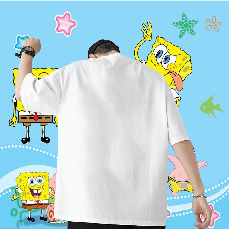 2024 DIY T Shirt For Man 100% Cotton 230g elephant Street Casual Tees Pure Cotton Popular Couples T Shirts Cartoon Printing L-4XL
