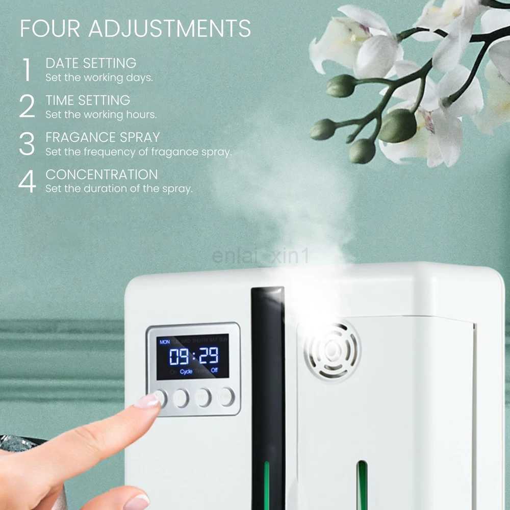 Aroma Diffuser Waterless Essential Oil Diffuser Smart Scent Air Diffuser Machine With Cold Air Nebulizing For Home Large Room Y240803