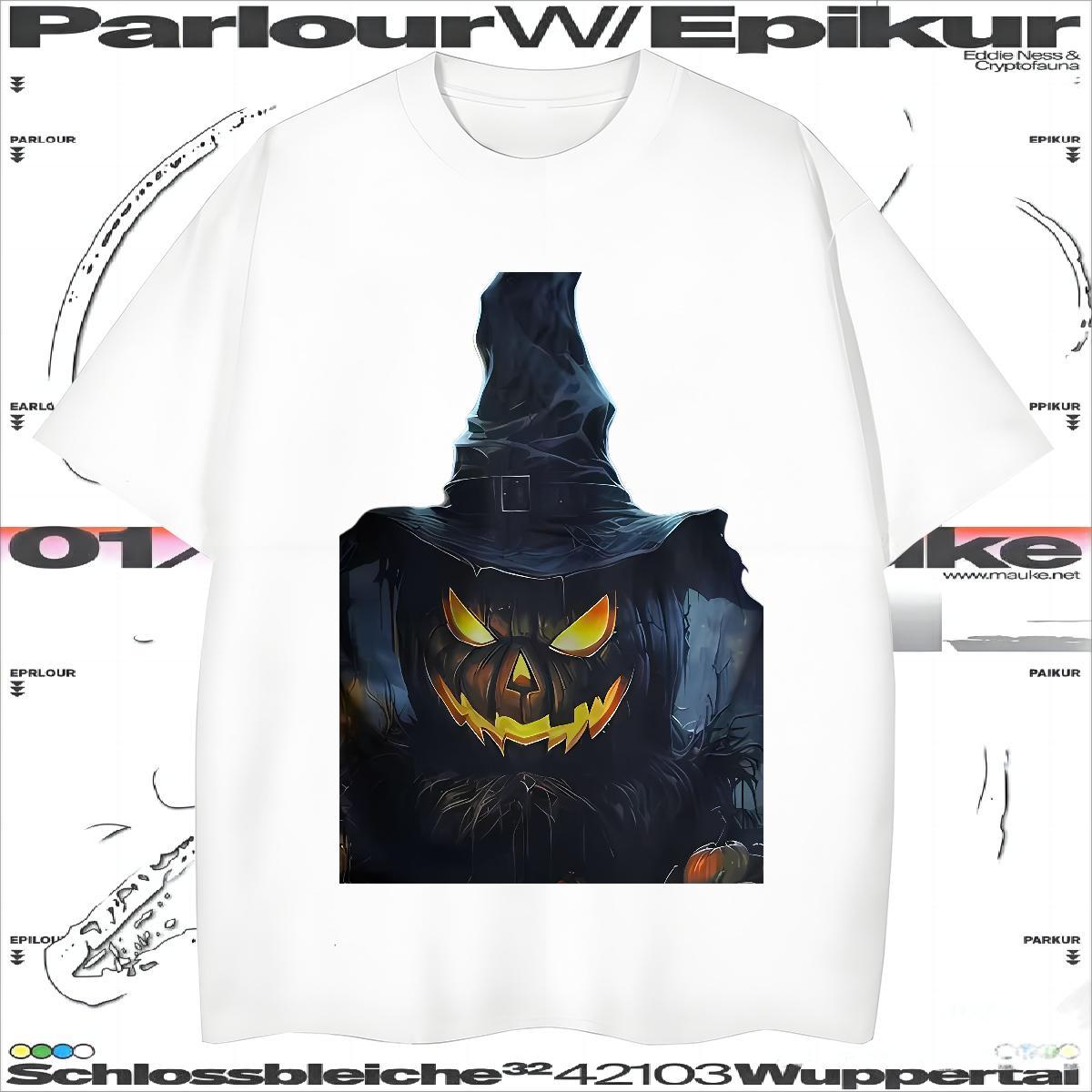 T Shirts Men 230g Cotton evil Sport Round Neck Short Sleeve Anime Print Men Tops Tees Casual New Unisex Clothings