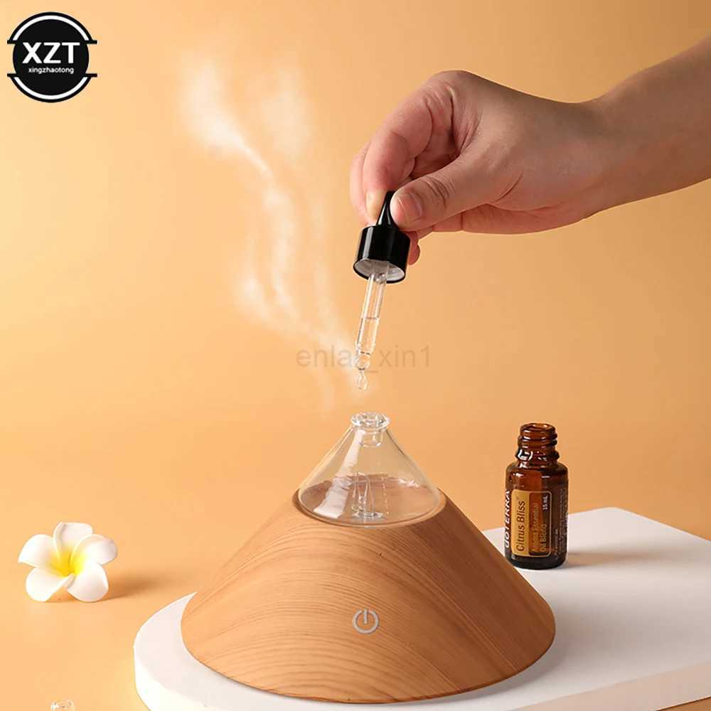 Waterless Aromatherapy Machine Air Purifier Home Wood Grain Cold Aroma Instrument Anion Diffuser Ultrasonic Diffuser Y240803