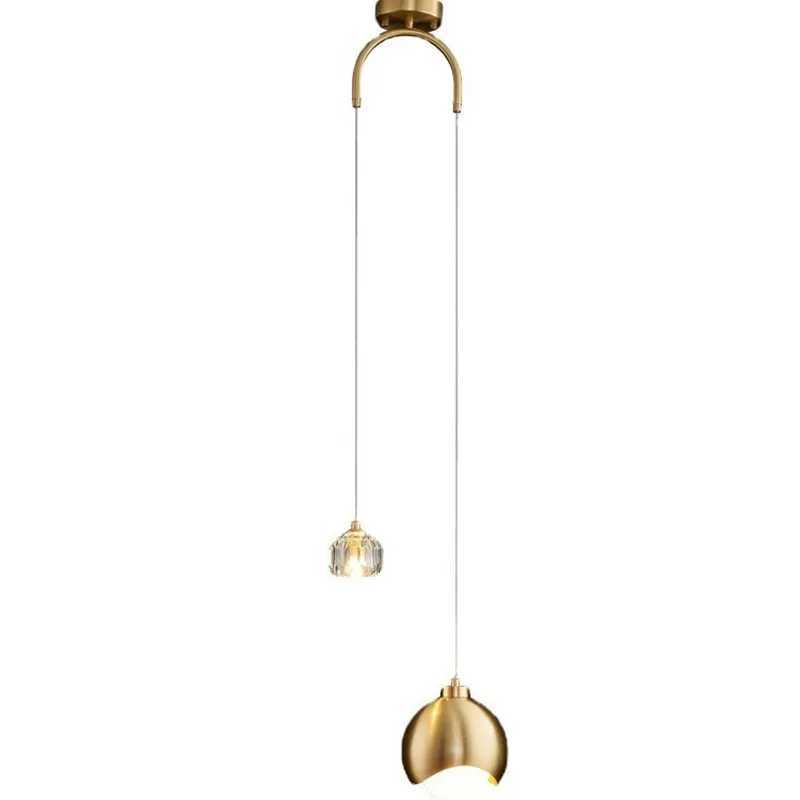Indoor Bedside Ceiling Hanging Lamps Modern Gold/Black Ceiling Chandelier Light for Bedroom Living Room Decoration Pendant Light Y240802