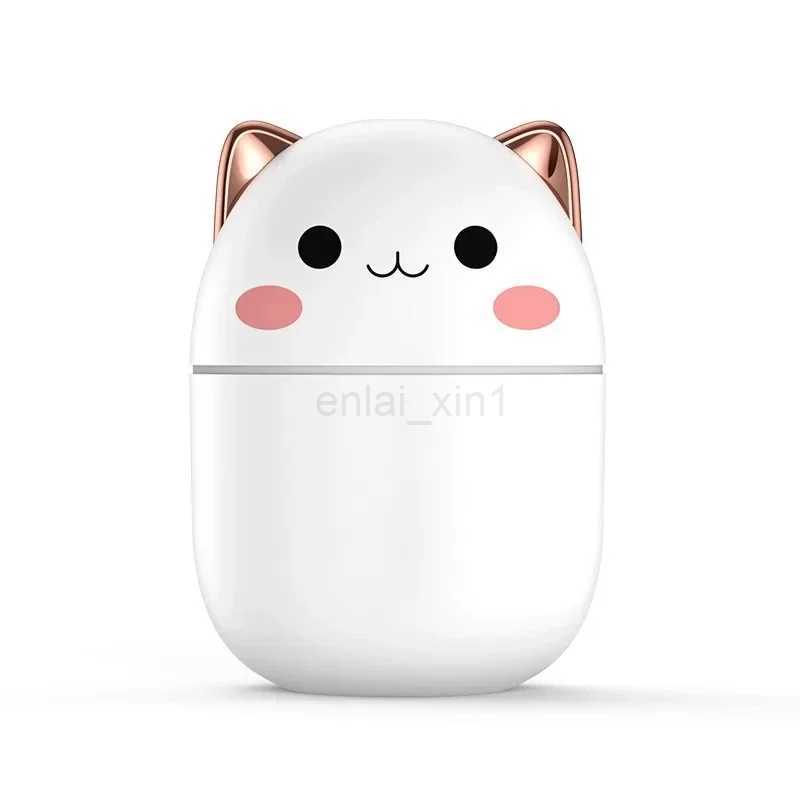 250ML Cute Air Humidifier Mini Aromatherapy Humidifiers Diffusers Essential Oil Diffuser Home Car Air Purifier Humificador Y240806