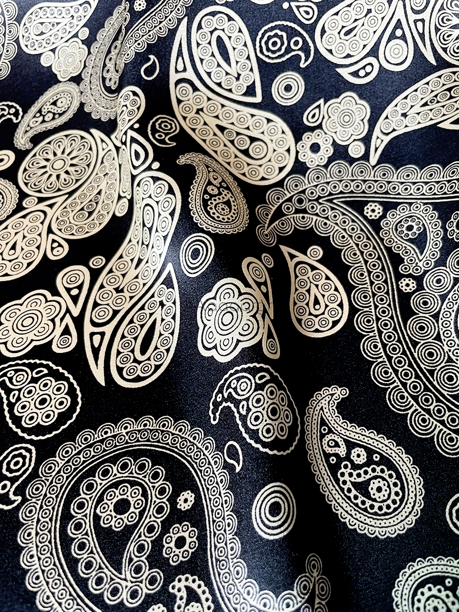 Paisley Satin Silk Head Scarf for Bag Women Neck Hair Belt Bandana Handrolled Edges Bandanas Oversized Hems Rolled Shawls Scarves Valentine's Day