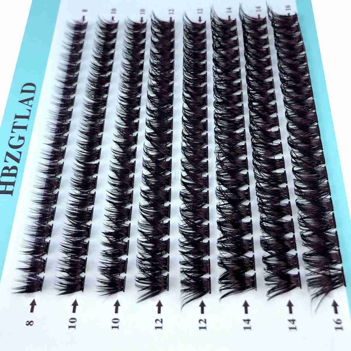 160 bundles of 50D/60D/80D black natural eyelash extensions artificial mink eyelashes personal cluster eyelash makeup Cilia SILK W240803