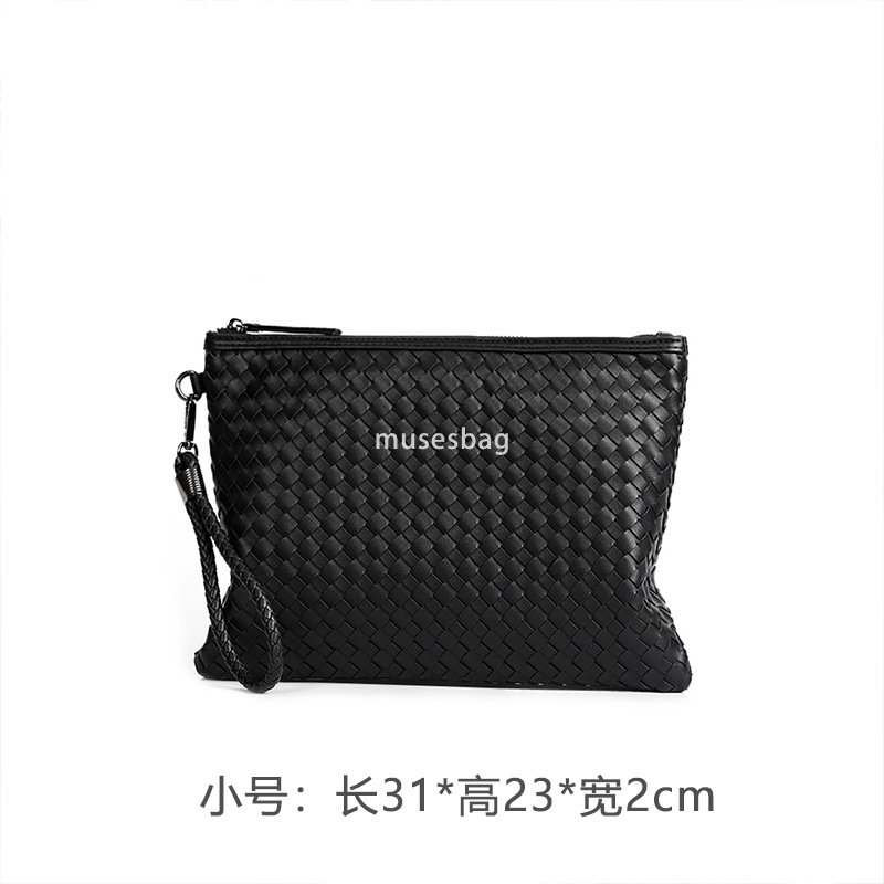 Spot wholesale men's and women's universal hand-held bags hand woven envelope bags horizontal PU hand-held bags manufacturer wholesale
