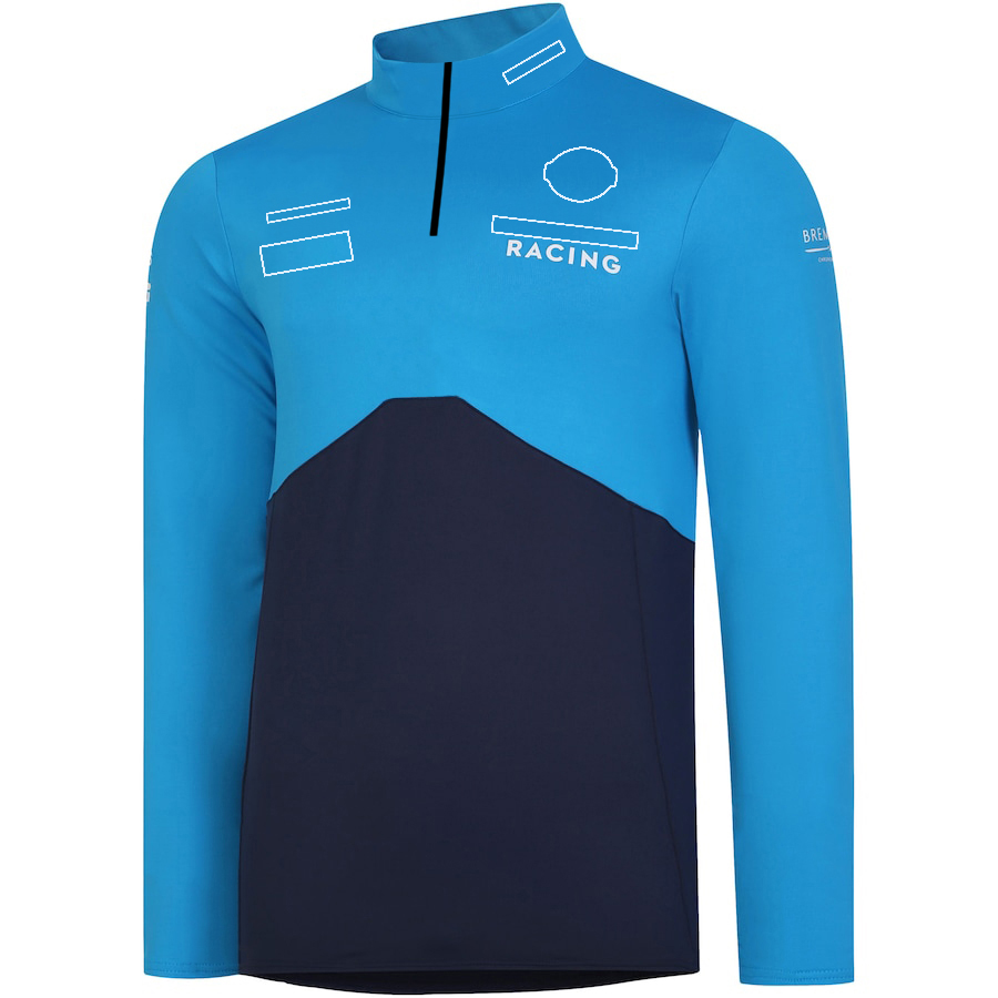 2023 F1 Racing Jersey Driver Training Long-sleeved T-shirt Summer New Formula 1 Team Casual Stand-up Collar Tops Men's Sports T-Shirt