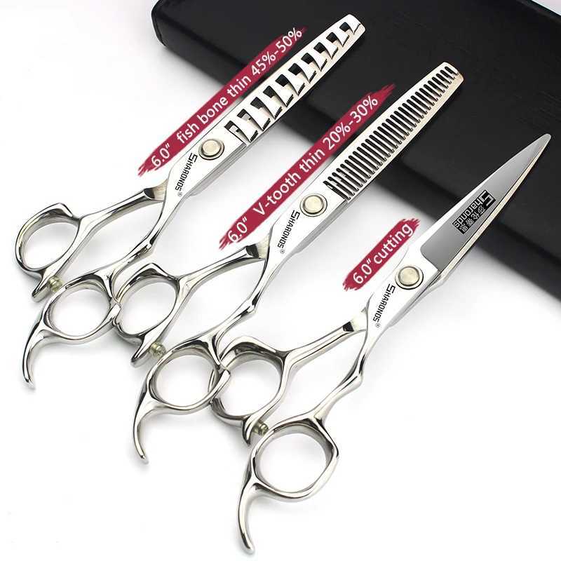 New Arrival 6-inch professional hair clipper Japanese 440c stainless steel high-quality hair salon hair salon family set Z241213