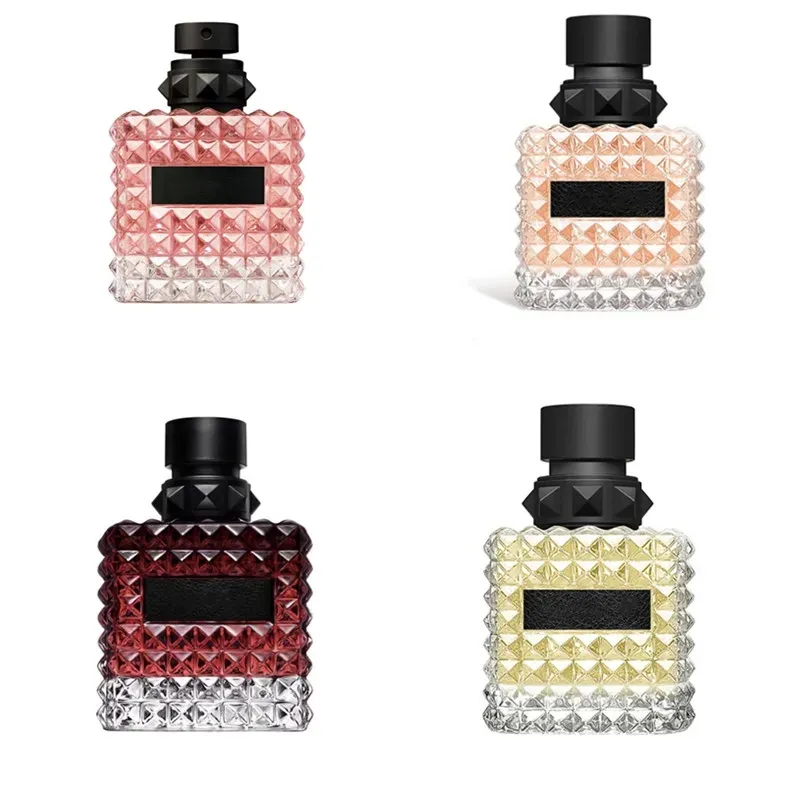 Parfum de créateur de haute qualité né à Rome Donna Femmes Perfume Femmes Eau de Toilette Cologne Rose Spray de parfum durable 100 ml