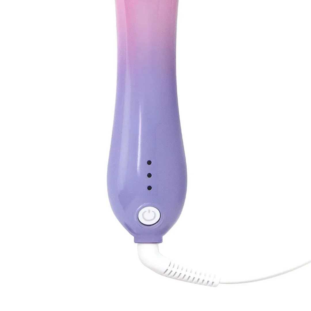 Beachwave B1 Pink Sunset Rotating Curg Iron -1-Inch Bucket Suitable For All Hair Types Automatic - Easy To Use Curler W240803