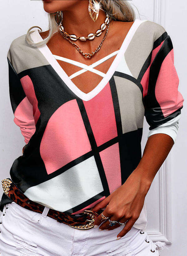 Tshirts New Merchandise Loose Versatile Fashion O-neck Crop Tops Long Sleeve Tee Shirts O Neck Sports Fitness Collar Blouse Backless Stretch Casual Un
