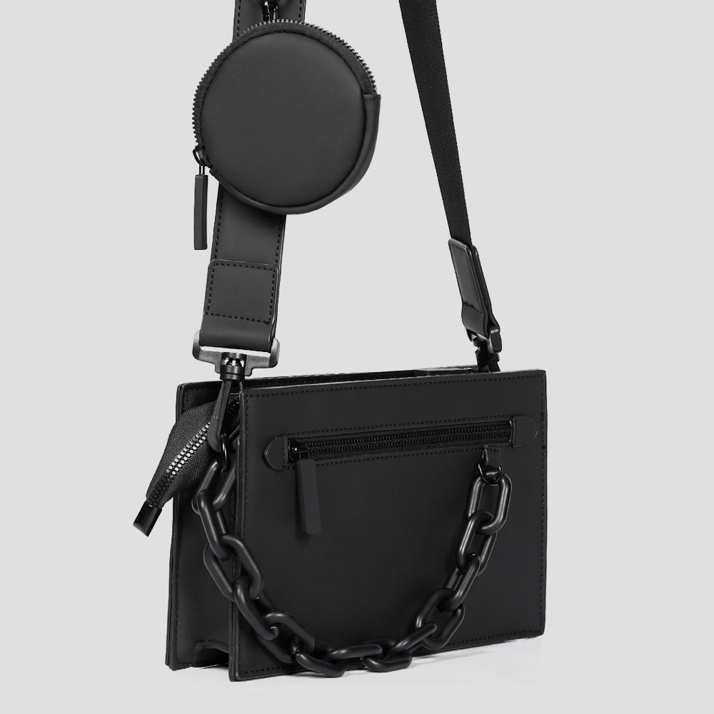 New envelope bag men's box bag, personalized shoulder bag high-end casual and fashionable trendy brand single shoulder crossbody small square bag