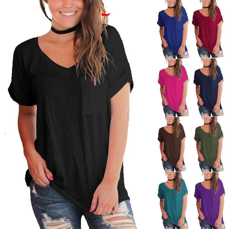Designer Tshirt Women Best Saller Short-sleeved Summer Casual Slim Streetwear Quick Drying Chiffon Slim-fit Round Neck Womens T Shirt Clothes Solid Tu