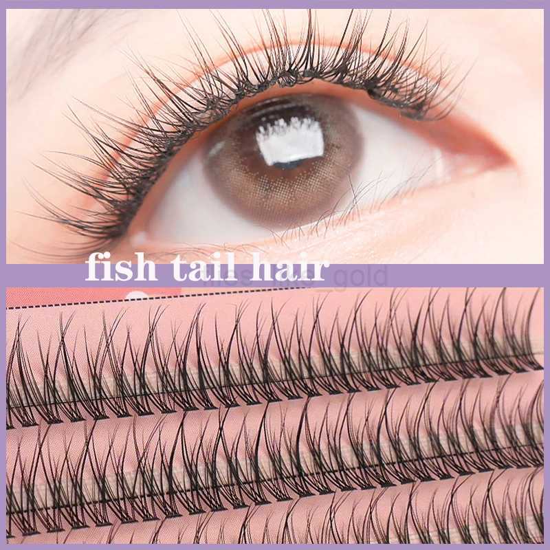 Anlinnet M-shaped professional makeup personal eyelash clusters spiral eyelashes Wispy pre made Russian natural fluffy false eyelashes W240803
