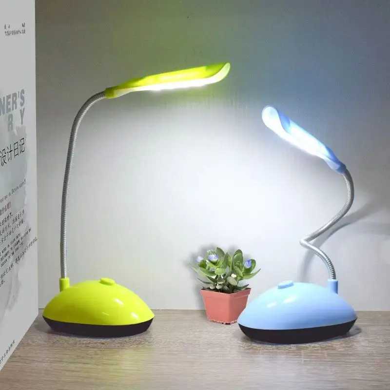 Study Book Lights Bedside Lamp Reading Lamp Table Student Office Table Lamp Light for Bedroom AAA Battery Powered LED Desk LampKL240731