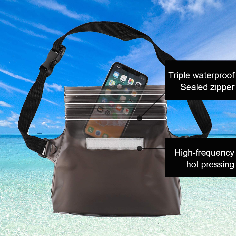 PVC Crossbody Bag Large Capacity Outdoor Shoulder Bag Fashionable Tote Bag Waterproof for Vacation Must-Haves Fanny Pack Bag