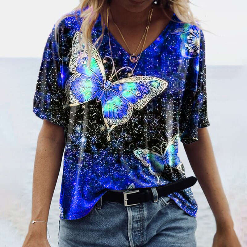 Shirt Best Saller New Merchandise High Street Summer Summer Printing Short Sleeve O Neck Plaid Chiffon Street Activity Crop Tops2 Solid Turtleneck