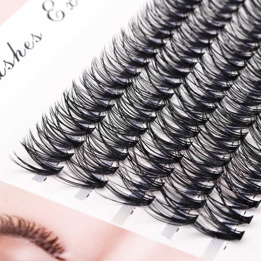 100Pcs 20 30 40D Personal Eyelash C/D/DD Cluster Eyelash Splicing False Eyelash Extension Personal Eyelash Bundle W240803