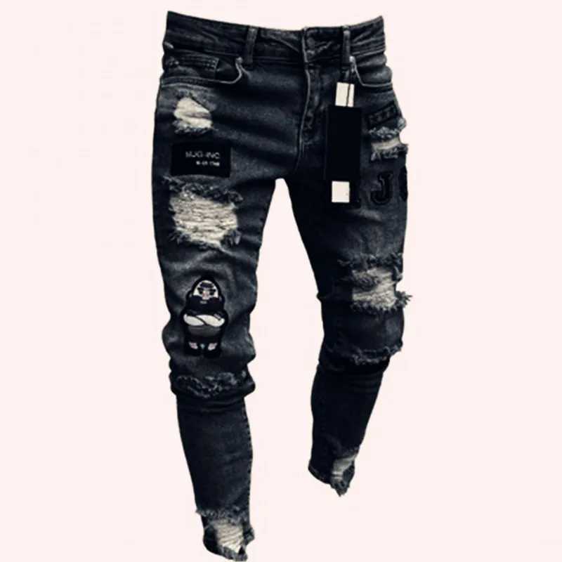 2025 New Summer Mens Denim Pants Old Blue Washed Male Jeans Straight Casual Mens Wear Loose Wide Leg Trousers New Fashion M250610