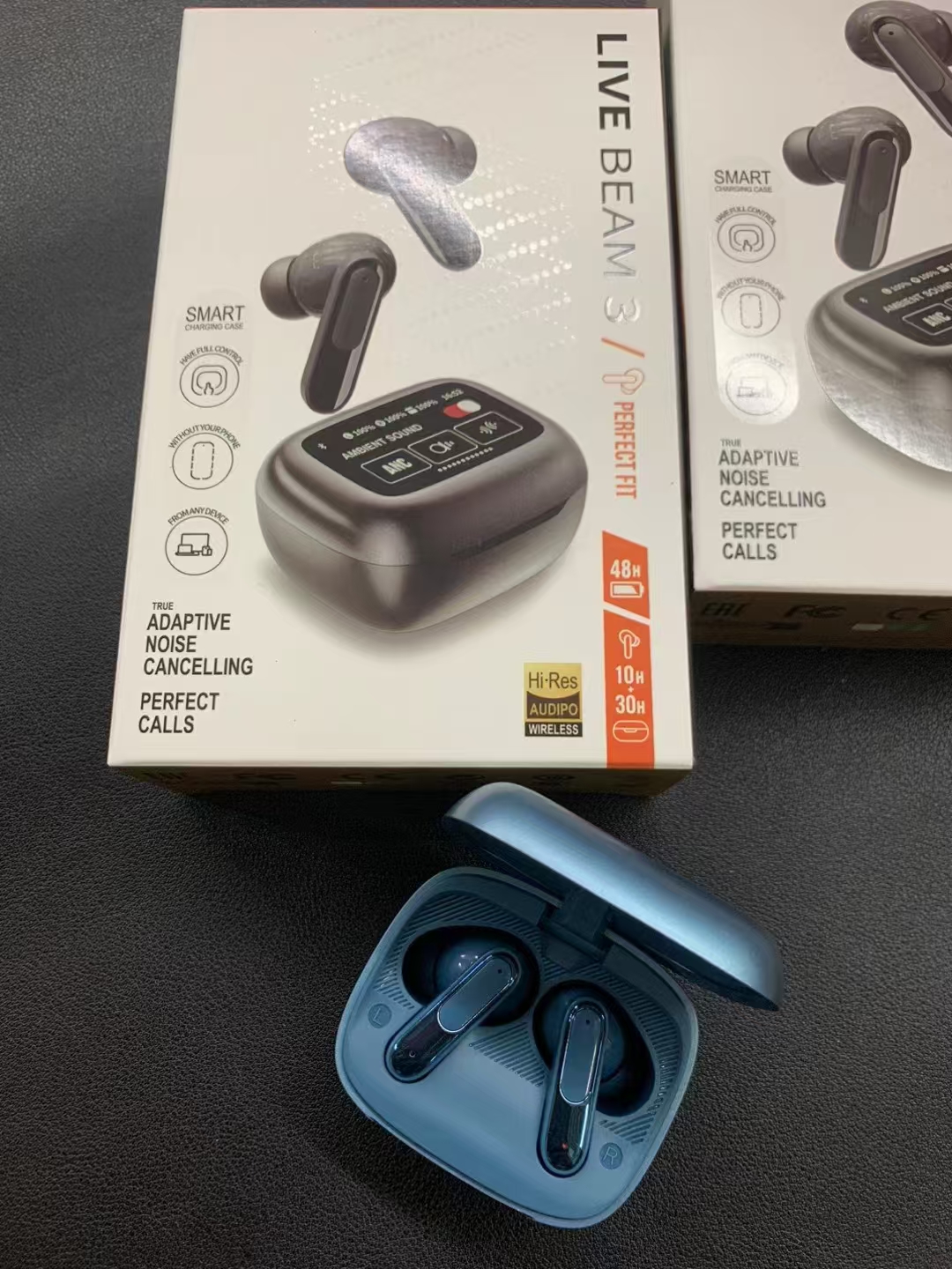 LIVE BEAM 3 Bluetooth Wireless Deep Bass Foldable Sport Gaming Music Headset with Microphone Noise wireless earphones