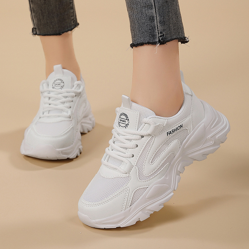 Ddmysports New Fashionable Dad Trendy Mesh Breathable Sports Casual Shock Absorbing Travel Shoes Outdoor Walking Women S Outdoor Shoes