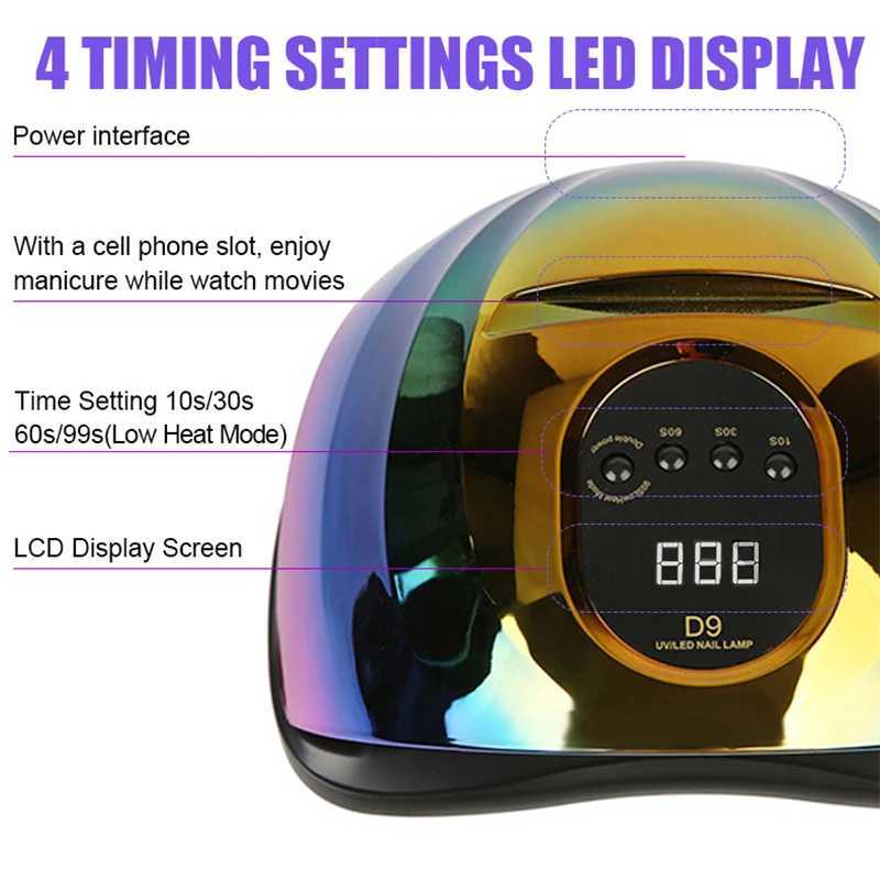 Nail Drying Lamp UV LED lamp for nails 114W Gel Polish Dryer Manicure Nail Lamp With Smart Sensor Professiona Manicure ToolsCL2400806