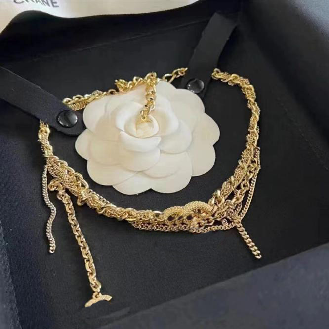 Pearl Designer Tassels Pendant Necklaces Necklace Choker Chain Gold Plated Letter For Women Jewelry Exquisite Accessories Gift