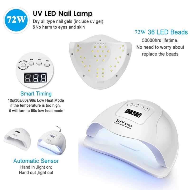 Nail Drying Lamp UV LED Lamp For Nails UV Light Gel Polish Manicure Cabin Led Lamps Nail Dryer Machine Professional EquipmentCL2400806