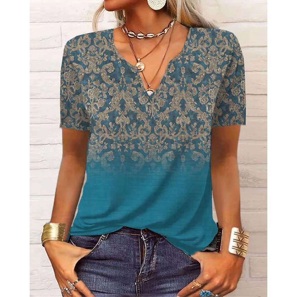 Best Saller Short-sleeved Hip Hop Female Casual Slim Streetwear Hollow Out Slim Top Female Print Tshirt Plaid Collar Blouse Couples Man Woman Tees Top