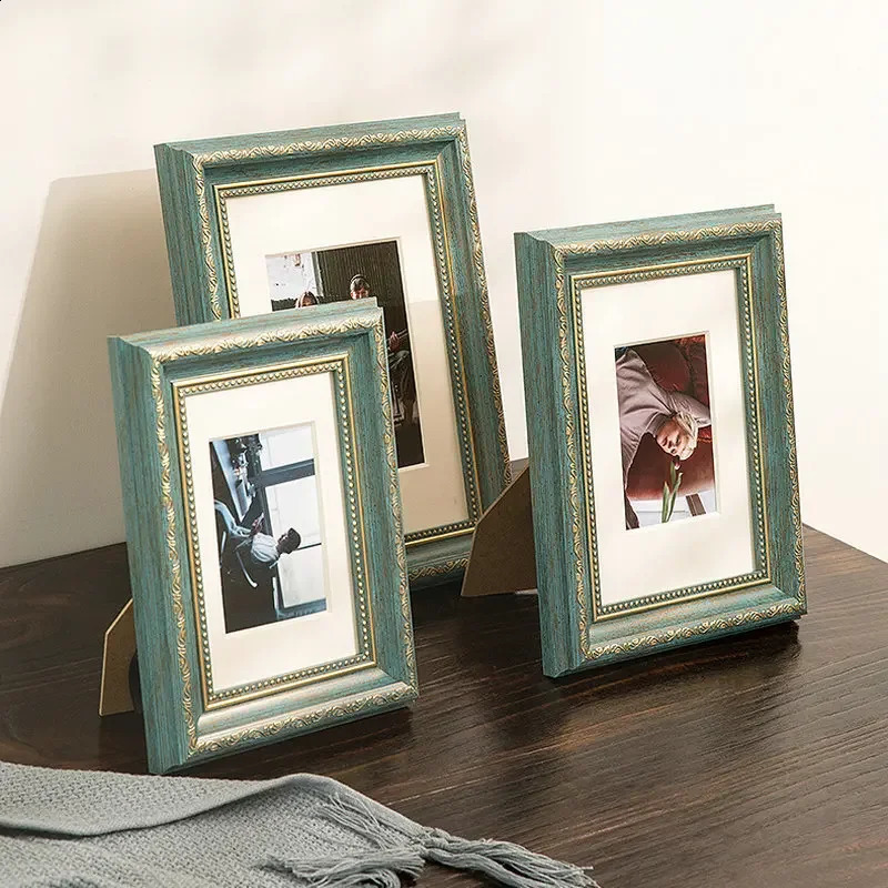 American Retro Resin Po Picture Frame Set Home Decoration 240802 H260306