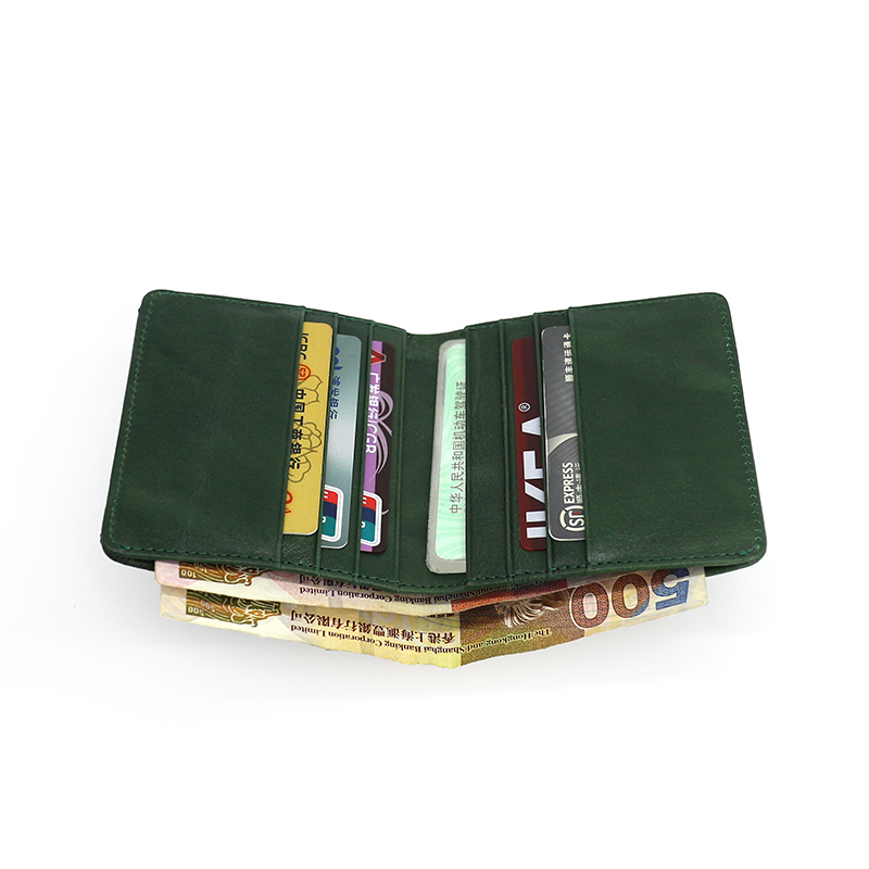 New Fashion Men's Wallets Genuine Leather Male Clutch Wallet Wrinkle Cowhide Casual Bifold Credit Card Coin Purse Money Bag