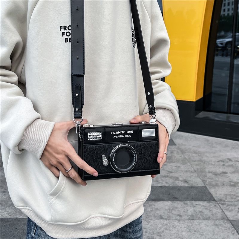 Fashion Chains Camera Design Women Shoulder Bags Funny Box Messenge Bag Luxury Pu Leather Crossbody Bag Ladies Small Chic Purses